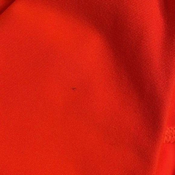 Carbon38 High Rise Biker Short Red Orange Cloud compression Athletic Sz L NWT - Picture 3 of 6